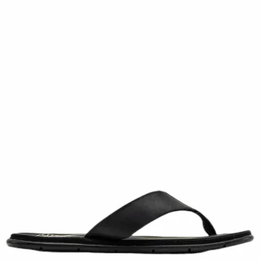 Seasand Leather Sandal Black