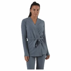 Serenity Rib Kimono Grey