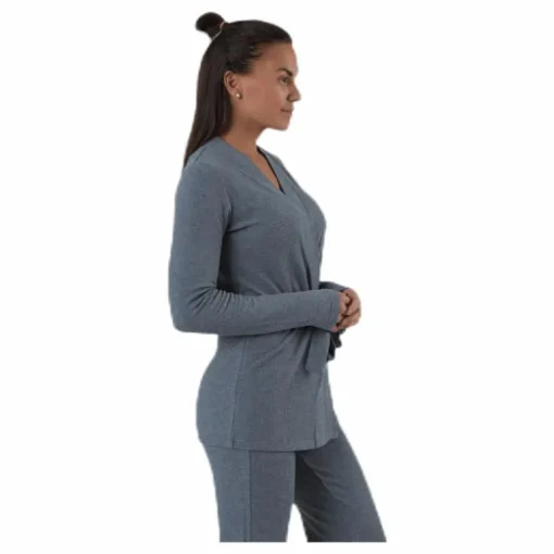 Serenity Rib Kimono Grey