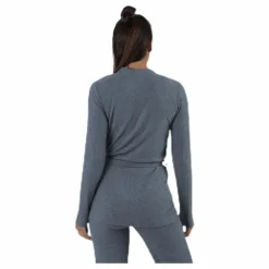 Serenity Rib Kimono Grey