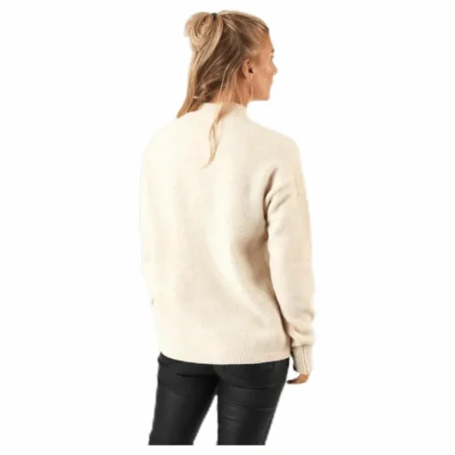 Skyla Ls O-Neck Wool Knit Grey