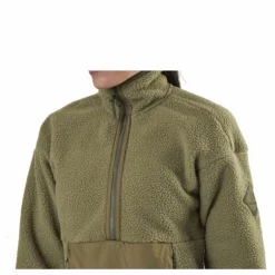 Snowshelter Teddy Half Zip Green