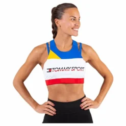 Sport Bra Mid Impact Back Detail Blue