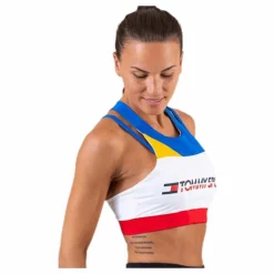 Sport Bra Mid Impact Back Detail Blue