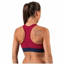 Sports Bra Medium Tri Logo Red