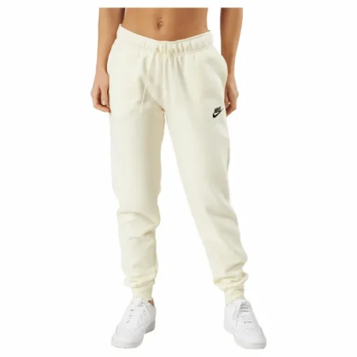 Sportswear Club Fleece Women's Mid-Rise Joggers COCONUT MILK/BLACK