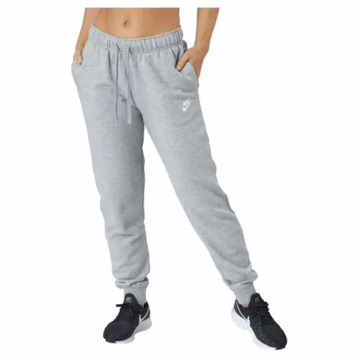 Sportswear Club Fleece Women's Mid-Rise Joggers DK GREY HEATHER/WHITE