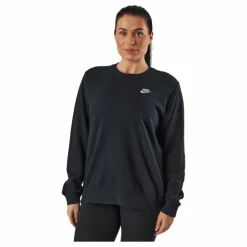 Sportswear Club Fleece Women's Crew BLACK/WHITE