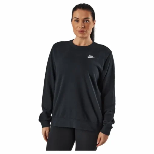 Sportswear Club Fleece Women's Crew BLACK/WHITE