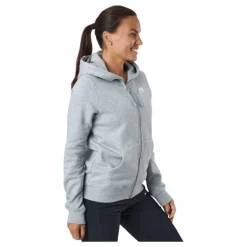 Sportswear Club Fleece Women's Full-Zip Hoodie DK GREY HEATHER/WHITE