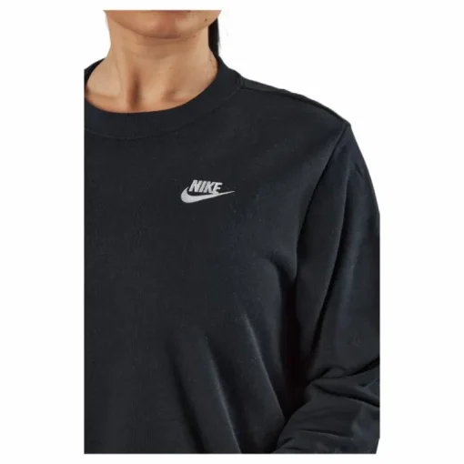 Sportswear Club Fleece Women's Crew BLACK/WHITE