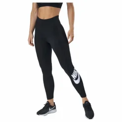 Sportswear Essential Women's High-Waisted Logo Leggings BLACK/WHITE