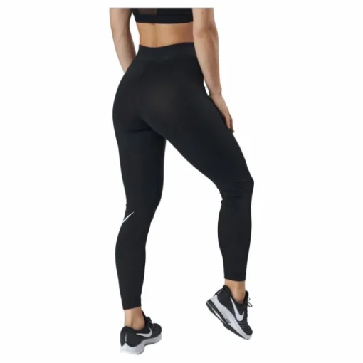 Sportswear Essential Women's High-Waisted Logo Leggings BLACK/WHITE