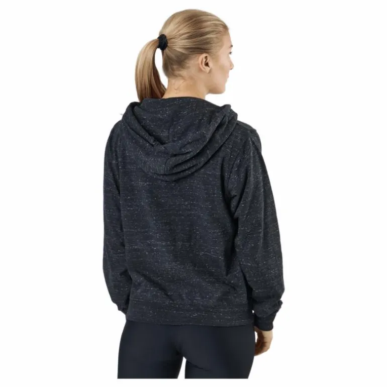 Sportswear Gym Vintage Women's Full-Zip Hoodie BLACK/WHITE