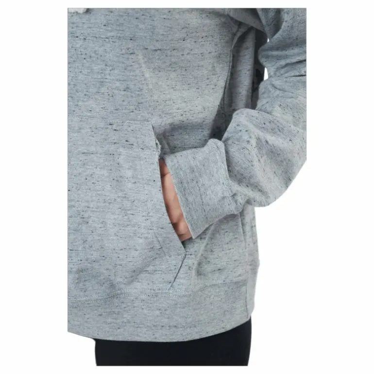 Sportswear Gym Vintage Women's Pullover Hoodie DK GREY HEATHER/WHITE