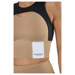 Sthlm Overlap Crop Top Beige