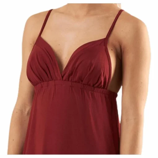 Strap Ankle Dress Red