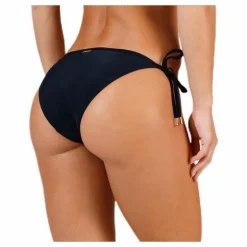String Side Tie Bikini Black
