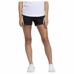 3 Stripe Woven Gym Short Black / Black