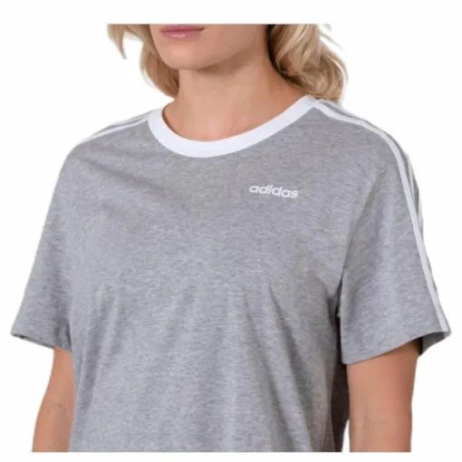 3 Stripes Essential Boyfriend Tee Medium Grey Heather