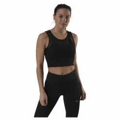 Studio Layered Crop Top Black
