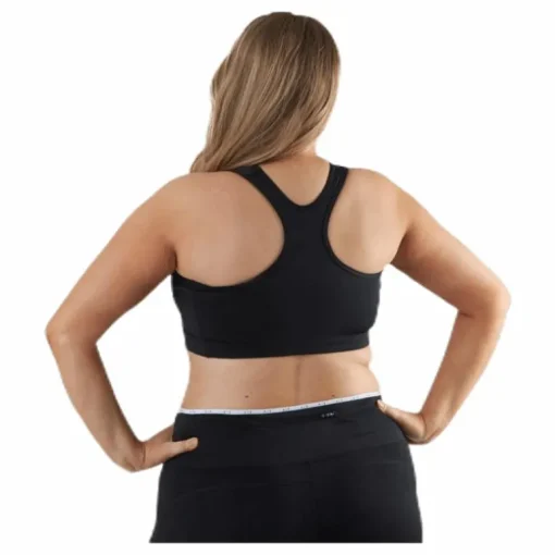Swoosh Icon Clash Bra Plus White/Black