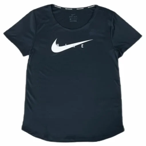 Swoosh Run Top SS Black/Silver