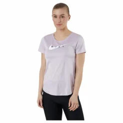 Swoosh Run Top SS Purple