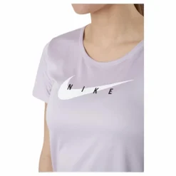 Swoosh Run Top SS Purple