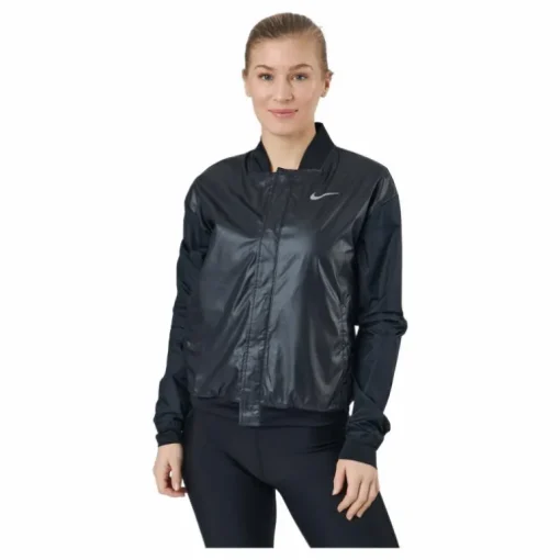Swoosh Run Women's Running Jacket BLACK/WHITE
