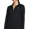 Tech 1/2 Zip- Solid Black