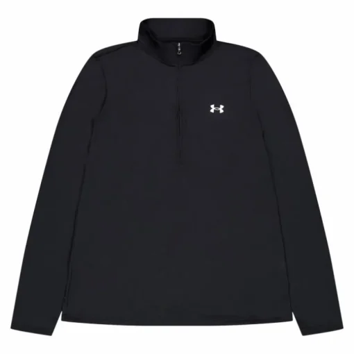 Tech 1/2 Zip- Solid Black
