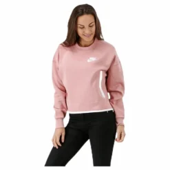 Tech Fleece Crew Pink/White