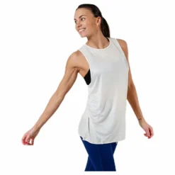 Tech Pack Knit Muscle Tank Beige
