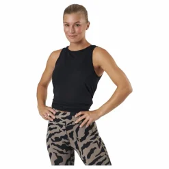Tie Back Tank Black
