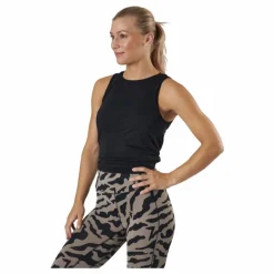 Tie Back Tank Black
