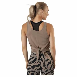 Tie Back Tank Taupe Grey