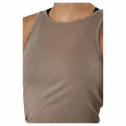 Tie Back Tank Taupe Grey