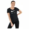 Top SS Swoosh Run White/Black