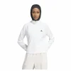 Train Essentials Minimal Branding 1/4-Zip Cover Up White