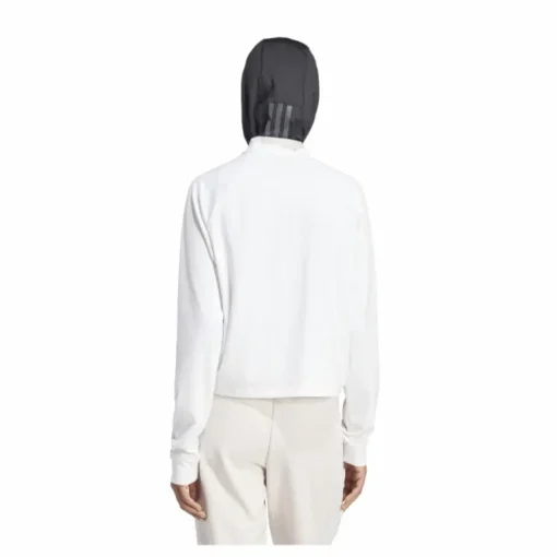 Train Essentials Minimal Branding 1/4-Zip Cover Up White