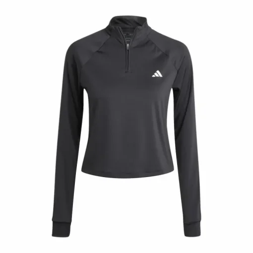 Train Essentials Minimal Branding 1/4-Zip Cover Up Black
