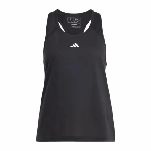 Train Essentials Minimal Branding Racerback Tank Top Black