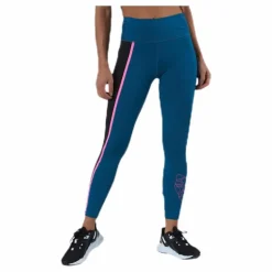 Train Shine High Rise 7/8 Tight Blue