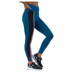 Train Shine High Rise 7/8 Tight Blue