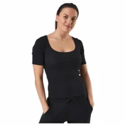 T-shirt Ribbed Black