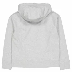 Two Tone Logo Drawcord Zip Hoo Pearl Grey Heather
