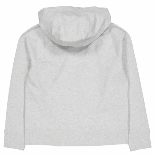 Two Tone Logo Drawcord Zip Hoo Pearl Grey Heather
