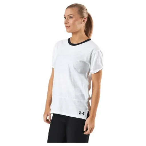 UA Charged Cotton SS White