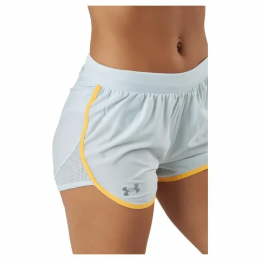 Ua Fly By Elite 3'' Short Ghost Gray Light Heather